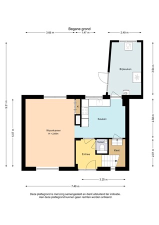 Floorplan - Ruiterstraat 3, 8315 AK Luttelgeest